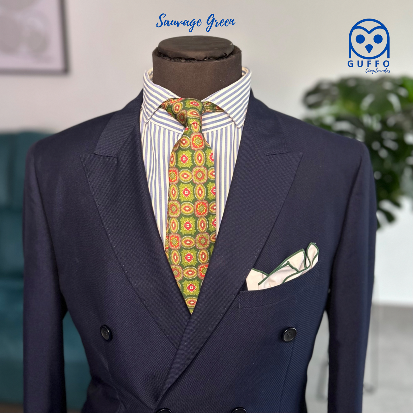 CORBATA SAUVAGE GREEN