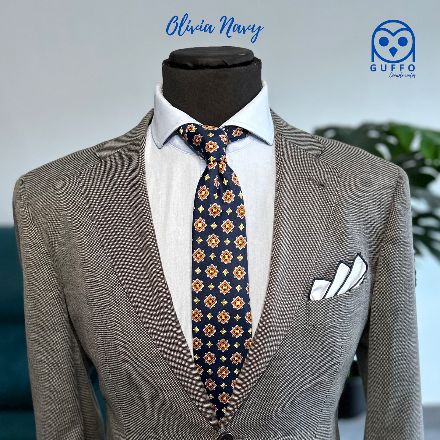 CORBATA OLIVIA NAVY
