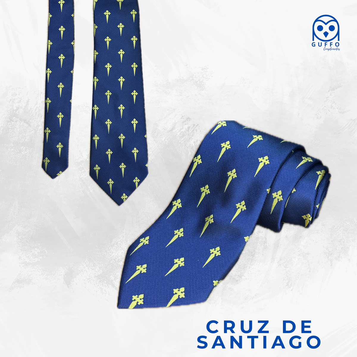 CORBATA CRUZ DE SANTIAGO AMARILLA