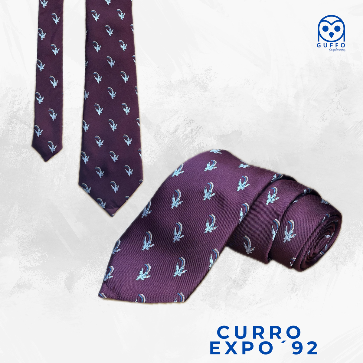 CORBATA CURRO EXPO´92 BURDEOS