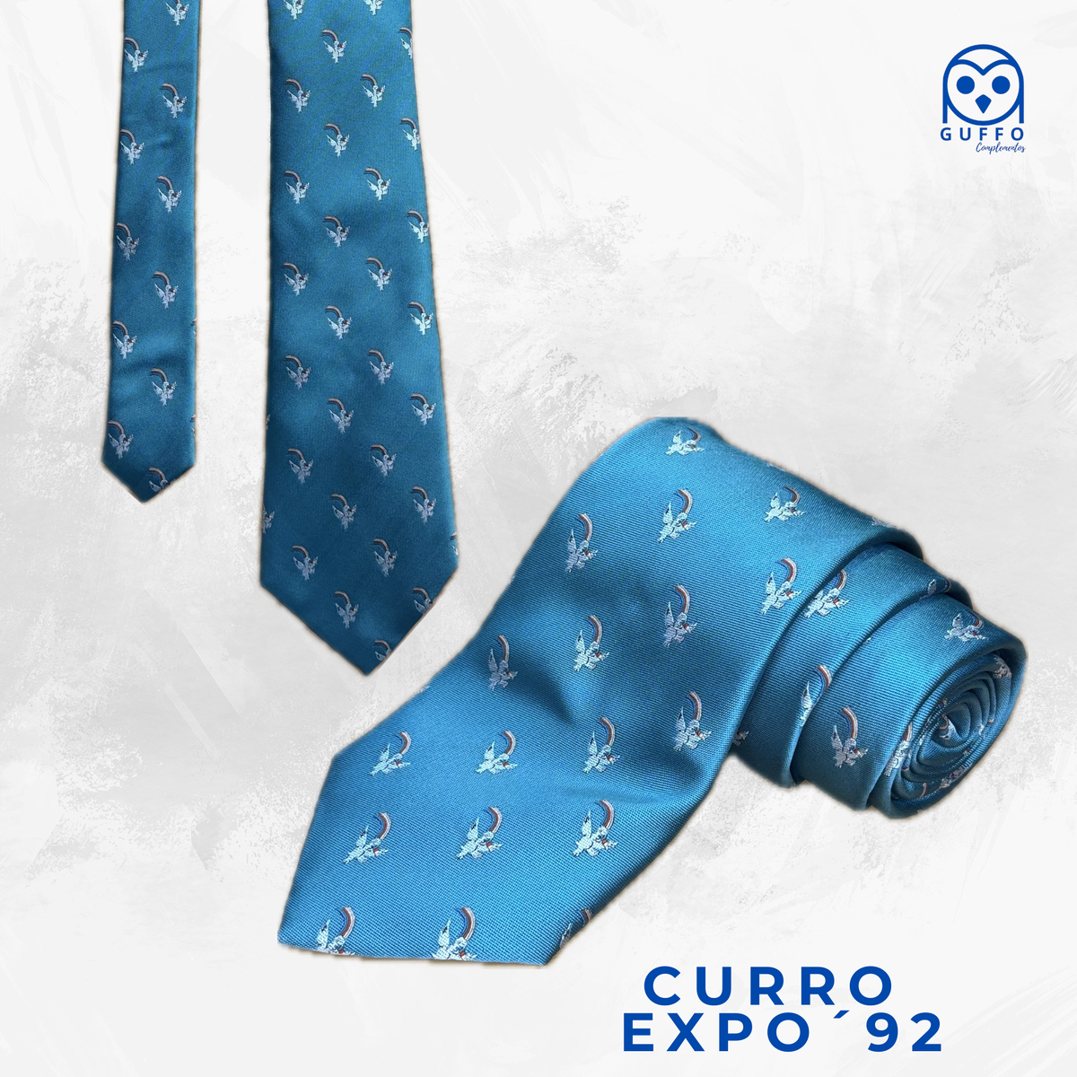 CORBATA CURRO EXPO´92 TURQUESA