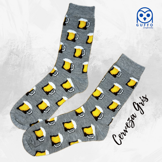 CALCETINES CERVEZA GRIS