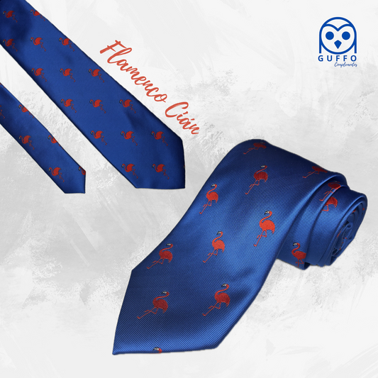CORBATA FLAMENCO CIÁN