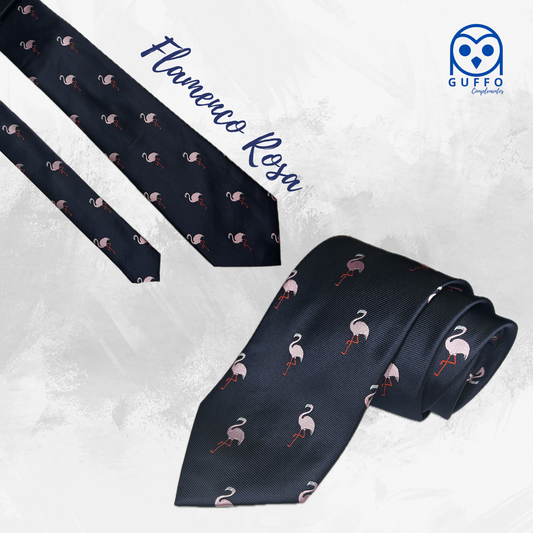 CORBATA FLAMENCO ROSA